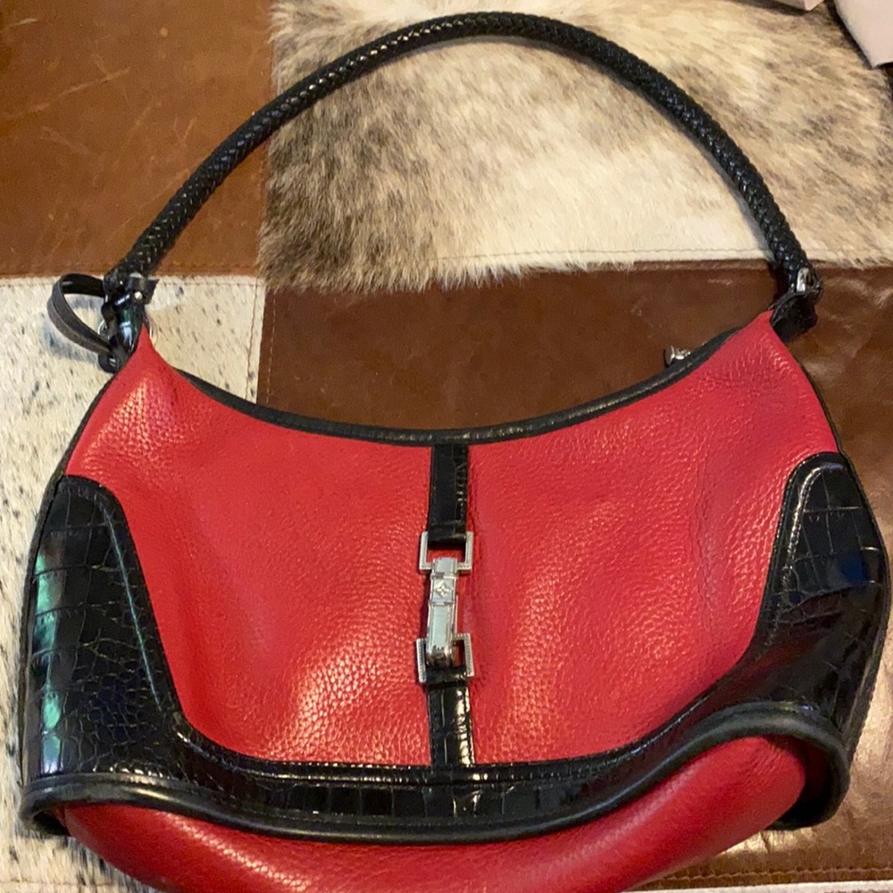 Authentic Red/black  Brighton shoulder purse
